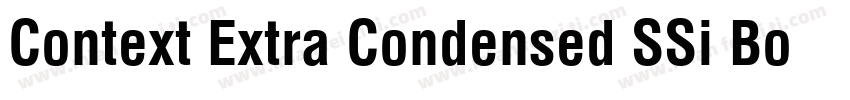 Context Extra Condensed SSi Bold Ex字体转换